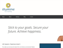 Tablet Screenshot of illuminecoachingonline.com